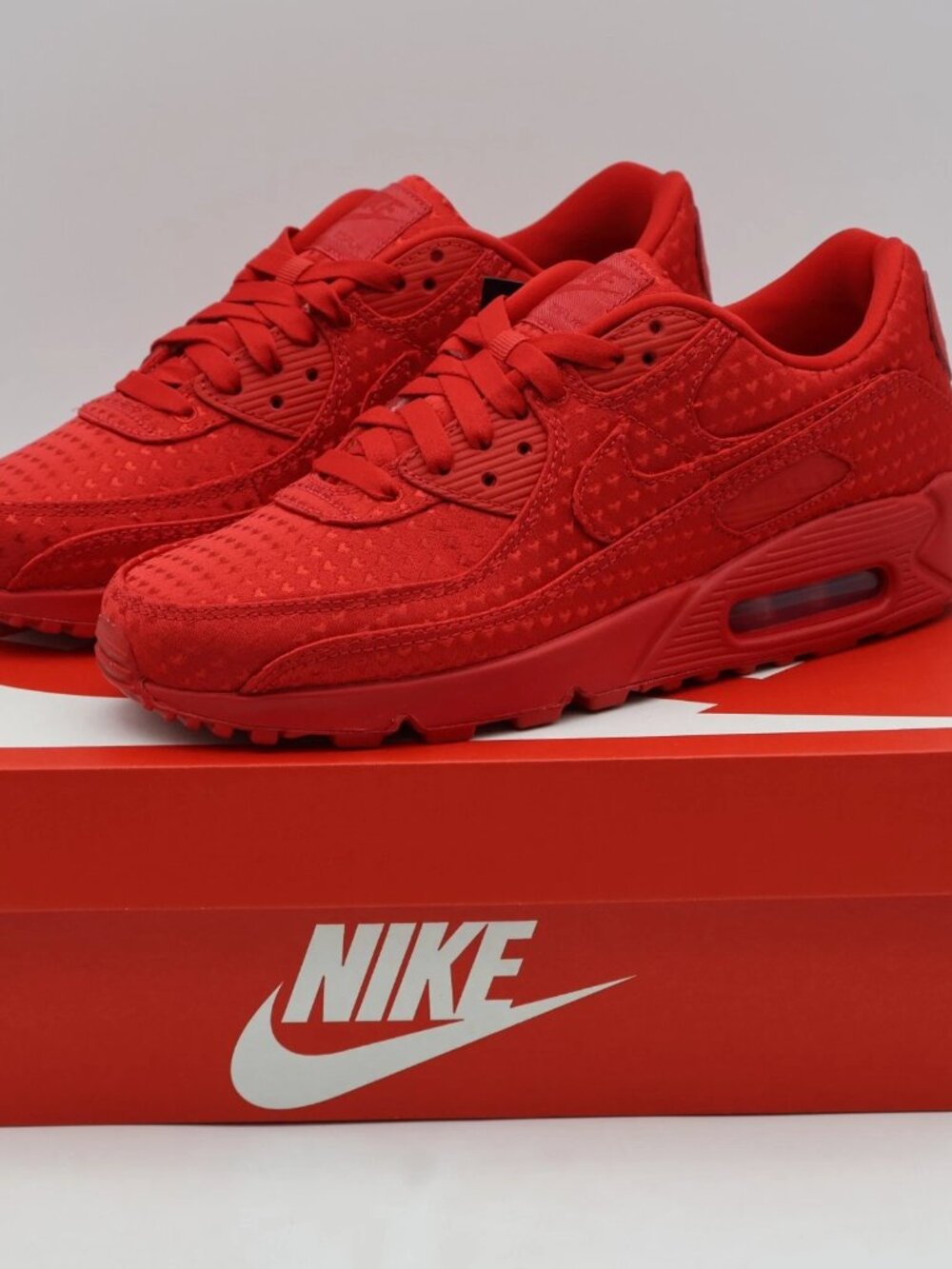 Men's Nike Air Max 90 PRM Valentine's Day Shoes - University Red IB6606-600